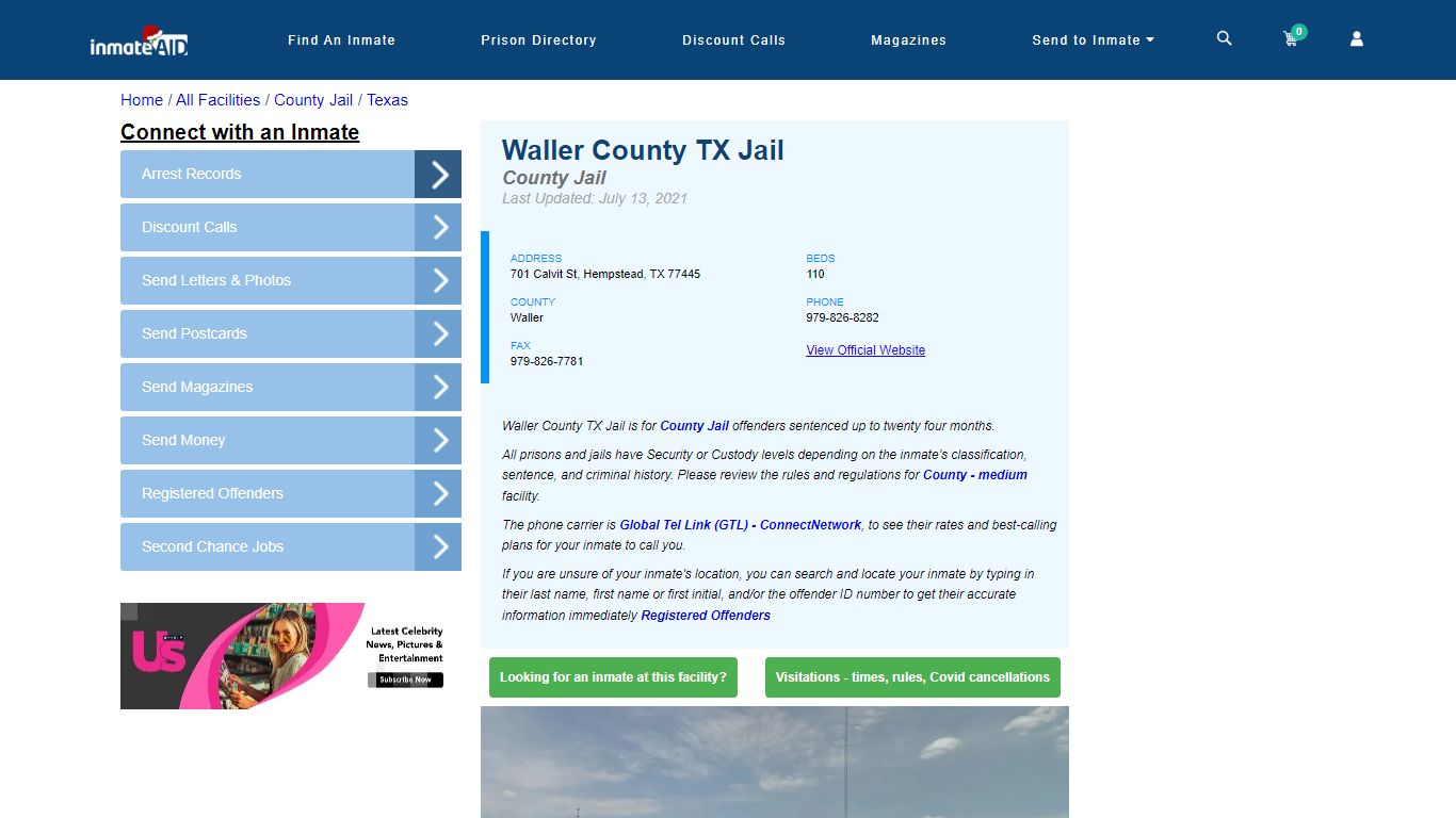 Waller County TX Jail - Inmate Locator - Hempstead, TX